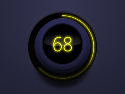 Blue Dial blue dial glow level rotate ui volume yellow