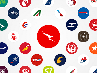 Airline icons airlines aviation icons plane qantas travel