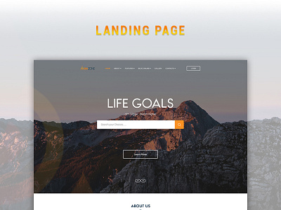 AimZone ll Landing Page design illustration landing design landing page ui ui concept ui design ux web design web site