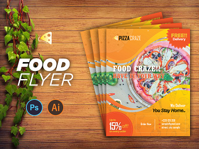 FOOD FLYER ll branding design flyer flyer design food food flyer graphic design