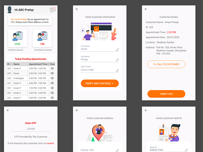 KYC verification by agent