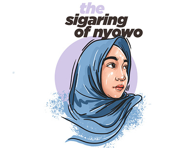Sigaring of Nyowo artwork digitalpainting drawing drawingart illustration potrait vector potraitart vector