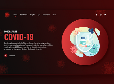 COVID-19 illustration ui ui design uidesign ux uxdesign vector website design webui webui ui design website ui