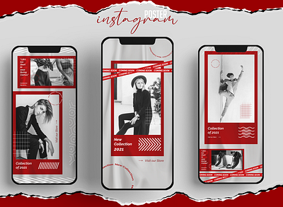 Vermilion; Instagram Story Template banner ads branding graphic design graphicdesign graphics illustration instagram instagram banner instagram post instagram stories instagram template mockup design mockup psd poster poster art poster design template design typography vermilion
