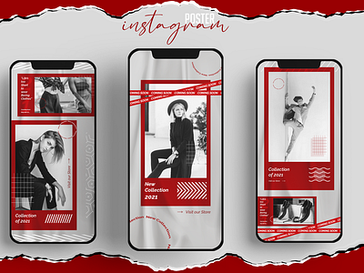 Vermilion; Instagram Story Template