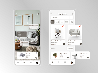 Furniture store app apartment app design furniture interior mobile soft store ux