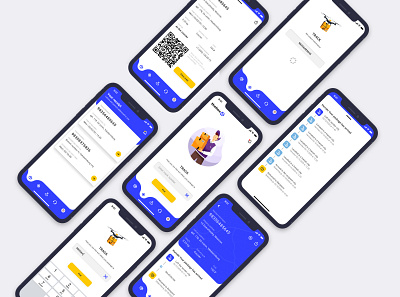 Parcel delivery app app branding design flat logo minimal ui ux