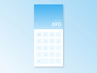 Daily UI 004 -Calculator adobe xd daily ui 004 daily ui challenge dailyui design ui ux