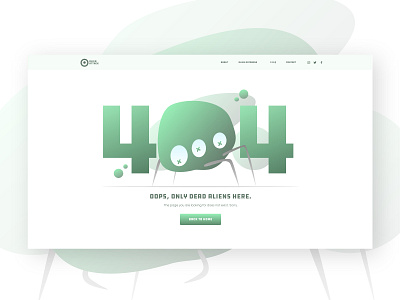 Daily UI 008 - 404 Page adobe xd alien world daily ui 008 daily ui challenge dailyui design ui