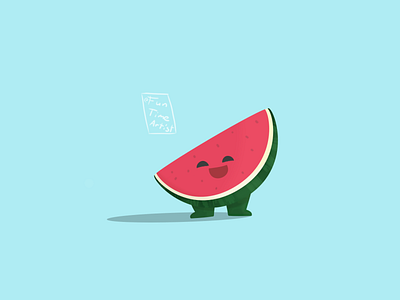 "I'm a watermelon" 🍉 artwork chubby creaturedesign design funtimeartist green hug illustration illustrations melon spring springtime summer watermelon watermelonsugar