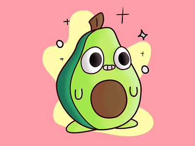 Shine and sparkle 🥑✨ artwork avocado chubby creaturedesign cuteart december funny funtimeartist hug illustration illustrations