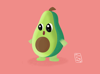 Avocado style artwork avocado baby chubby creaturedesign cute december funny funtimeartist hug illustration