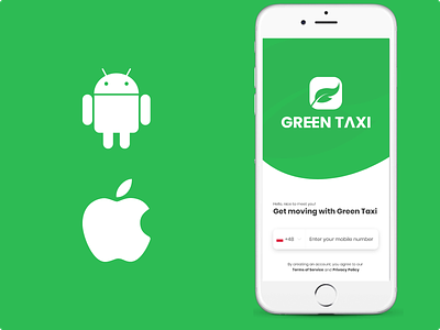 Green Taxi App Design