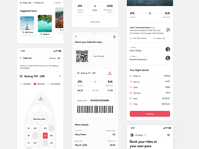 Flight booking app exploration air flight design ui