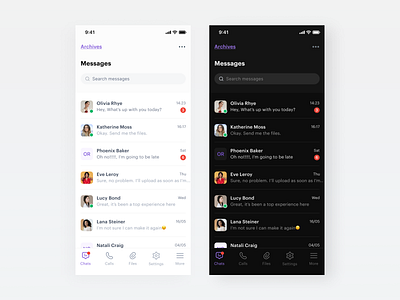 Chat Design Concept app chat design message ui