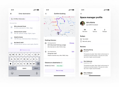 Parkly - space booking app