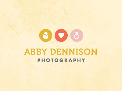 Abby Logo Icons branding egg heart icons logo photography ring simple