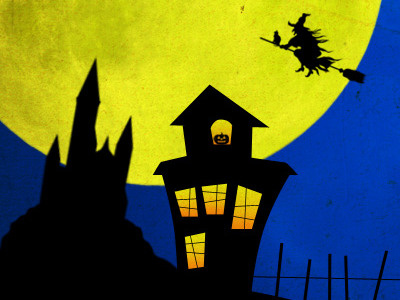 meltmedia Halloween invite creepy halloween holiday illustration spooky stephanie horn texture