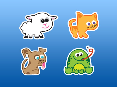 "Sticker" Animals