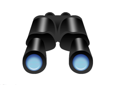 binoculars binoculars black blue gradient icon shiny