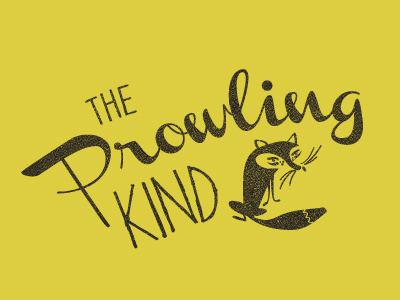 The Prowling Kind band brand fox hand drawn logo music script typography