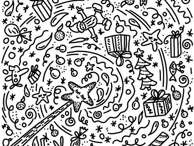 Magic new year doodle doodle newyear magic