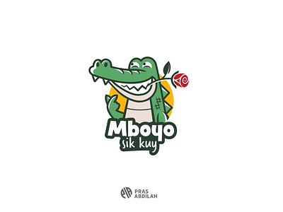 Mascot logo for "Mboyo sik kuy" crocodile crocodile logo logo logos mascot logo