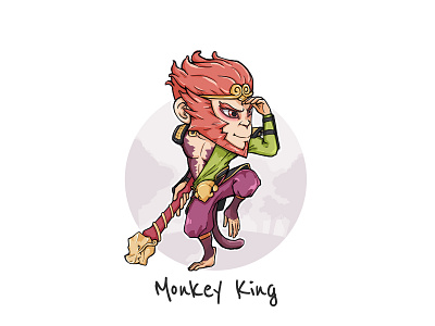 Monkey King Dota2 Chibi chibi dota2 drawing illustration monkey king wukong