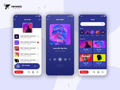 001 adobe xd android app design branding design illustration illustrator logo radio radio app ux vector youtube channel