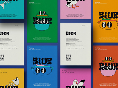 Pot Up - Flyers branding funky logo funky typography graphic design illustration logo print psychedelic illustration typography