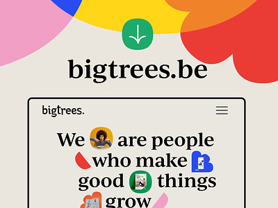 Bigtrees - website branding colorful design design graphic design home typography ui vector web design website design