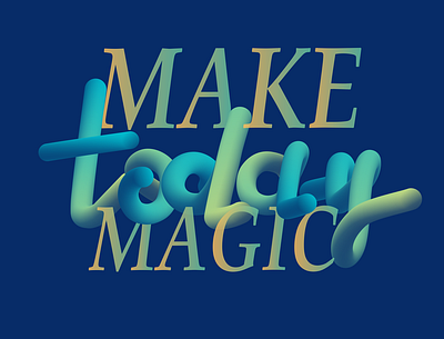 Magic around us design graphic design logo typography vector