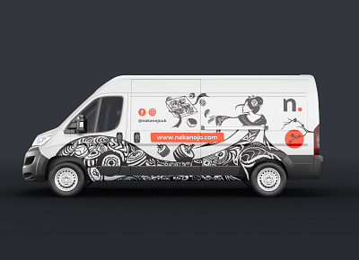 Van design illustration art car design illustration sushi