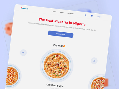 Domino's Pizza Website productdesign redesign ui ux