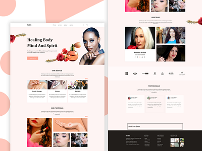 Beauty Salon web template design bitcoin blog bundle business corporate crypto magazine modern portfolio shop social network template theme ui kit