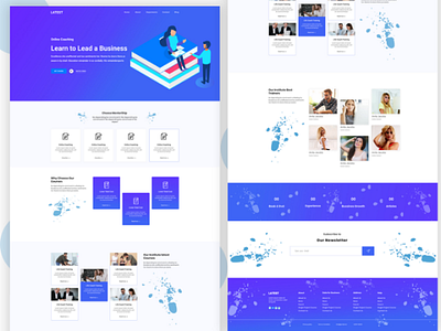 Online Coaching Landing page design. logo blog bundle business corporate logo design magazine modern portfolio shop social network template theme ui kit