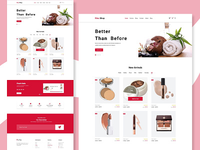 Rinu- Online Shop Landing page design e commerce ecommerce app ecommerce design ecommerce shop logo ui corporate magazine portfolio shop social network template theme ui kit