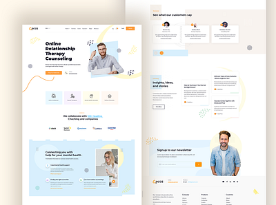 Relationship therapy consulting website design agency branding corporate creative creative agency landing page theme ui ux website