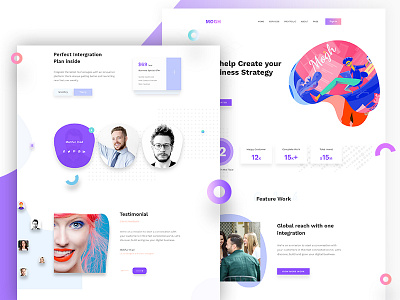 Creative agency agency business clean corporate creative design illustration theme ui ux website