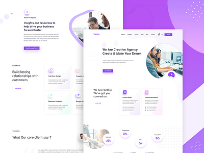 Creative Agency | Home Page Design by Mahfuz riad on Dribbble