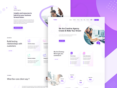 Creative Agency | Home Page Design agency agency wordpress business clean corporate creative agency creative landing page design illustration landing page marketing minimal start up theme ui ux website