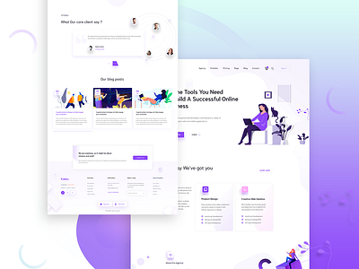 Creative agency landing home page