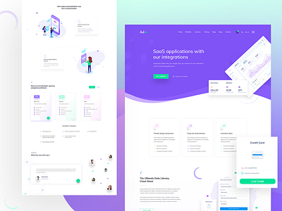 Software & Saas Landing Page design