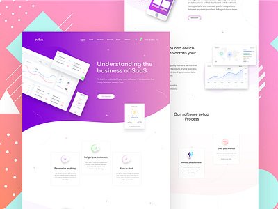 SaaS landing page agency clean corporate creative creative agency design illustration landing page saas landing page software landing page theme ui ux vector web deisgn web desgin website