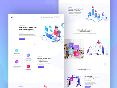 Creative agency landing page