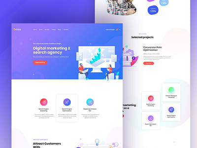 Dmsa - Agency Landing page by Mahfuz riad on Dribbble