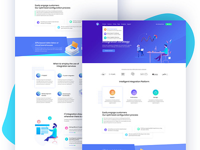 IT & Software landing page agency branding clean corporate creative creative agency icon illustration it it landing page landing page minimal software company theme typography ui ux vector web design website