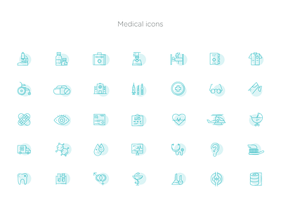 Medical icon set