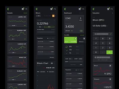 cryptonix mobile bitcoin blockchain dashboard ethereum