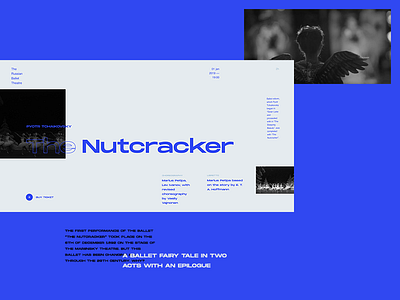 The Nutcracker art ballet chaikovsky dance design nutcracker russian show stage theatre ux website
